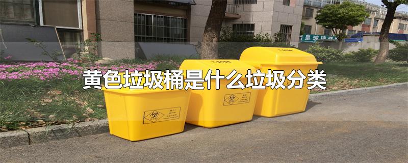 黄色垃圾桶是什么垃圾分类