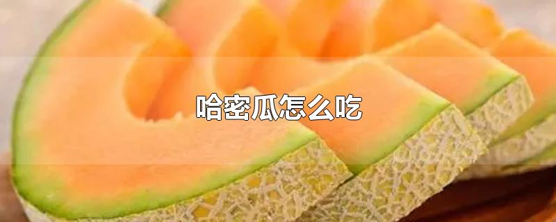 哈密瓜怎么吃