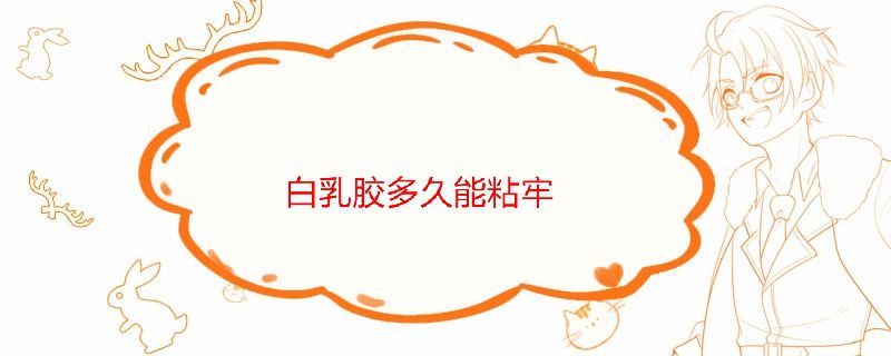 白乳胶多久能粘牢