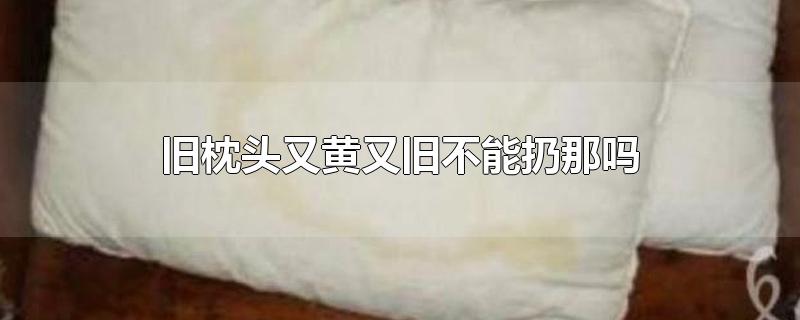 旧枕头又黄又旧不能扔那吗