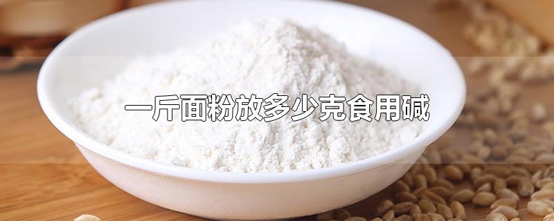 一斤面粉放多少克食用碱