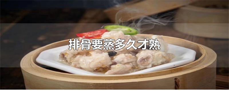 排骨要蒸多久才熟
