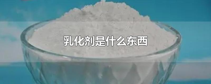 乳化剂是什么东西