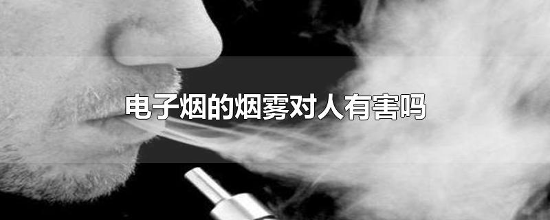 电子烟的烟雾对人有害吗