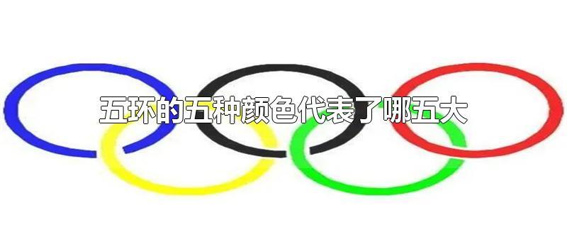 五环的五种颜色代表了哪五大洲
