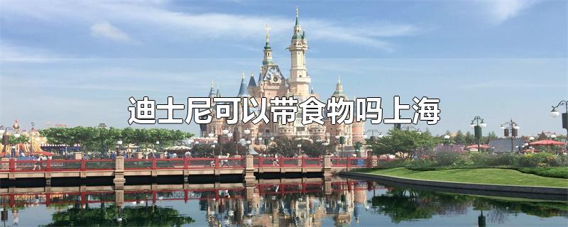 迪士尼可以带食物吗上海