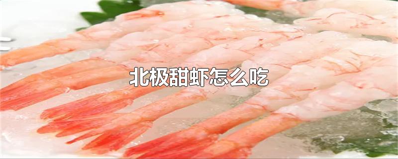 北极甜虾怎么吃