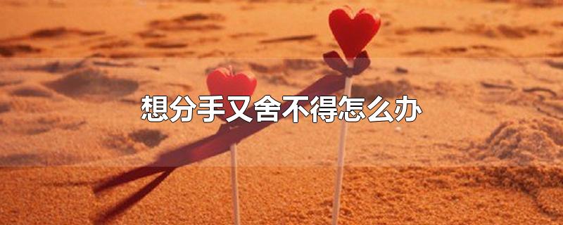 想分手又舍不得怎么办