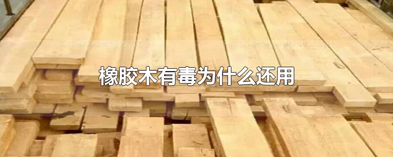 橡胶木有毒为什么还用