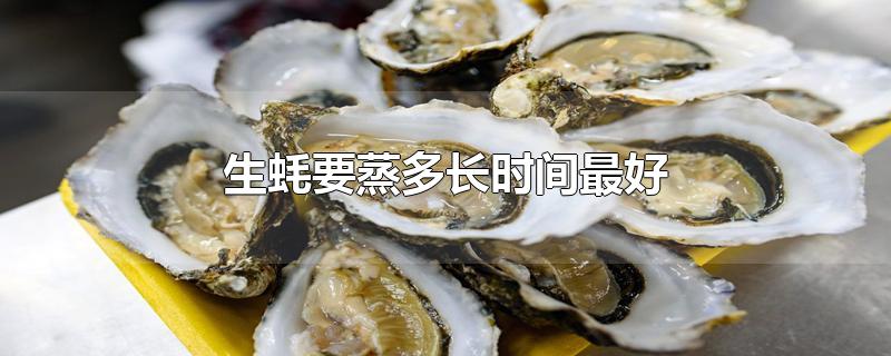 生蚝要蒸多长时间最好