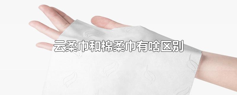 云柔巾和棉柔巾有啥区别