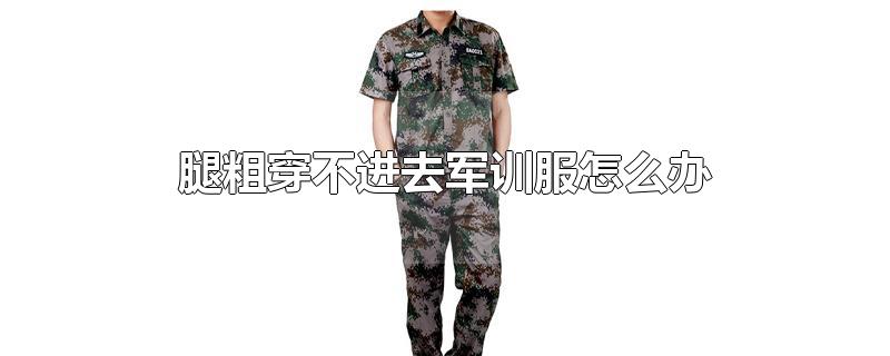 腿粗穿不进去军训服怎么办