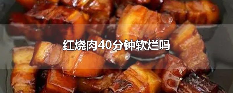 红烧肉40分钟软烂吗