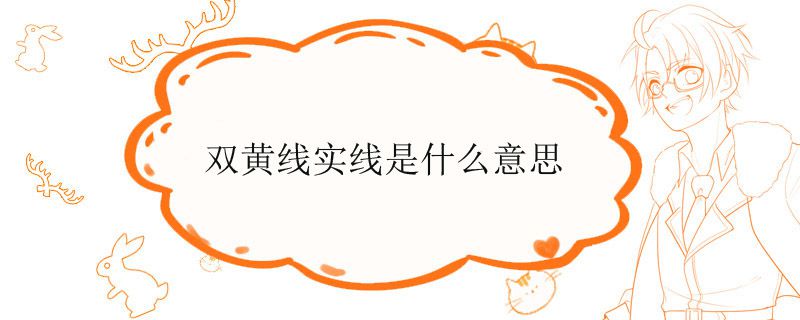 双黄线实线是什么意思