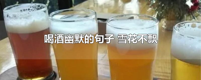 喝酒幽默的句子 雪花不飘