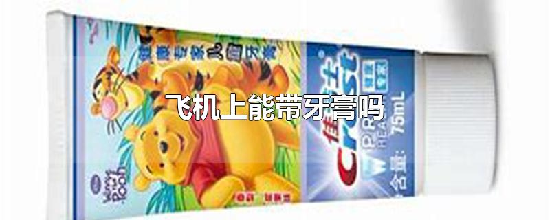 飞机上能带牙膏吗