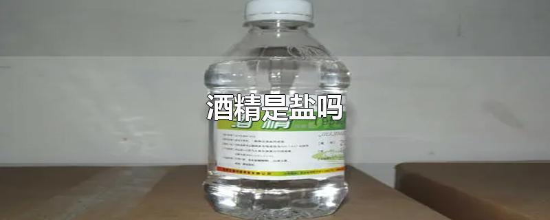 酒精是盐吗