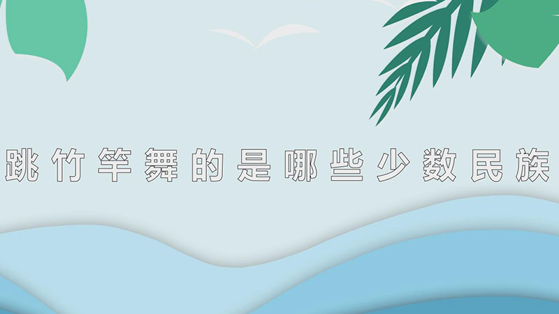 跳竹竿舞的是哪些少数民族