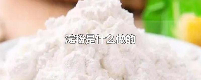 淀粉是什么做的