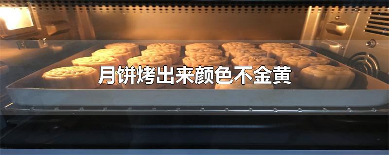 月饼烤出来颜色不金黄