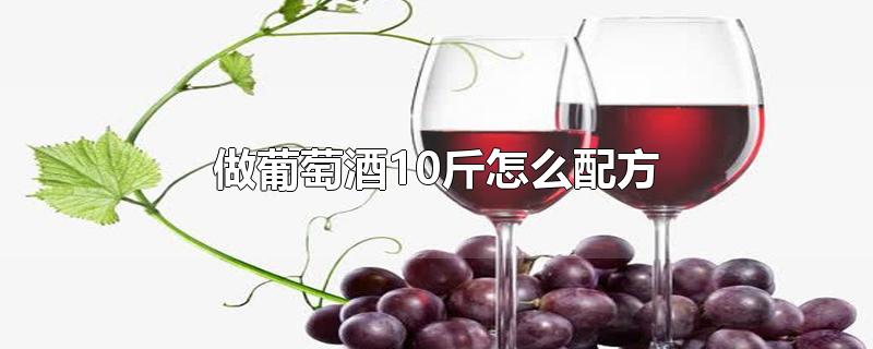 做葡萄酒10斤怎么配方
