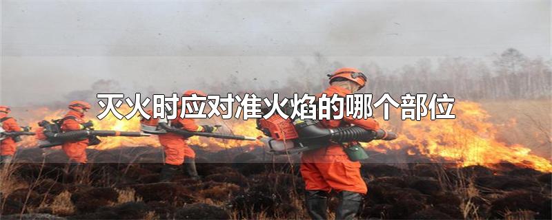 灭火时应对准火焰的哪个部位