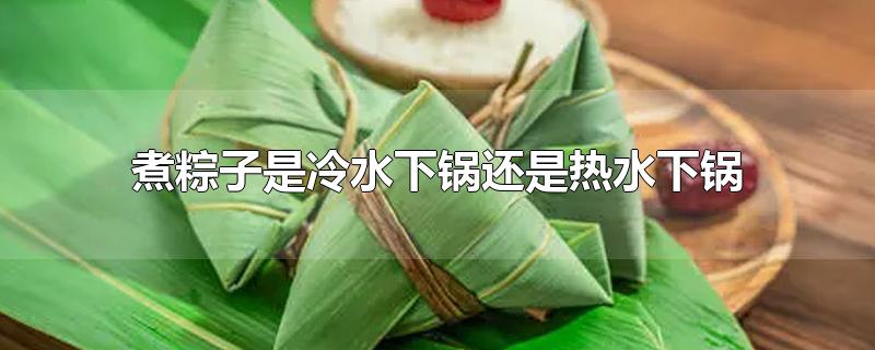 煮粽子是冷水下锅还是热水下锅