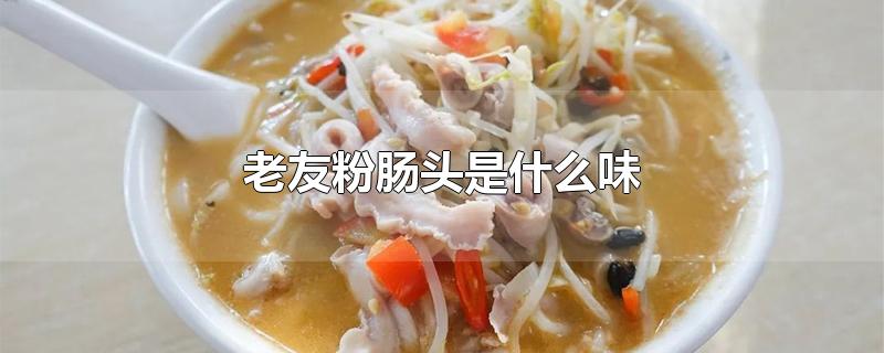 老友粉肠头是什么味