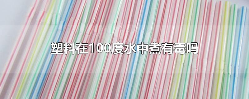塑料在100度水中煮有毒吗
