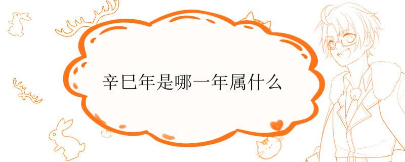辛巳年是哪一年属什么
