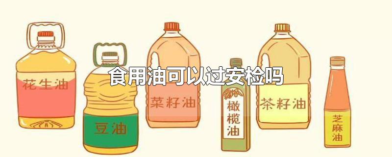 食用油可以过安检吗
