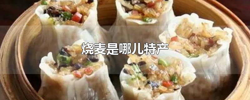 烧麦是哪儿特产