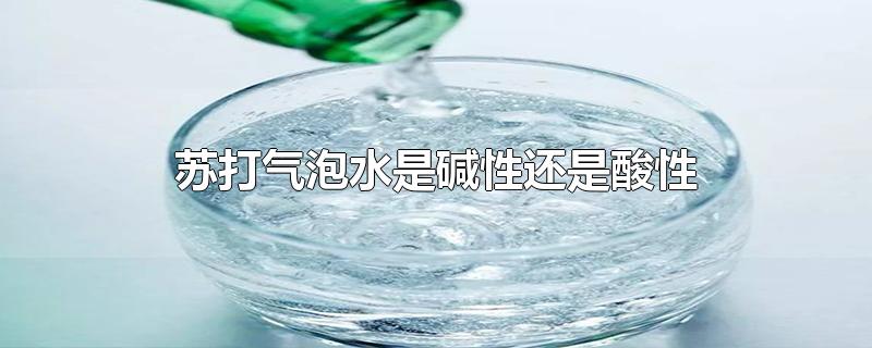 苏打气泡水是碱性还是酸性