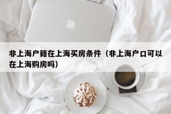 非上海户籍在上海买房条件（非上海户口可以在上海购房吗）